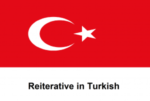 Reiterative in Turkish language