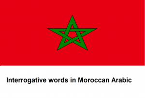 Interrogative words in Moroccan Arabic